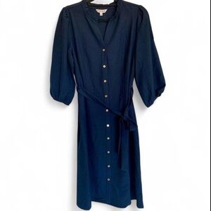 NWT Nanette Lepore Navy Blue Midi Dress